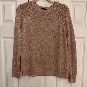 J. Crew Metallic Rose Gold Sweater